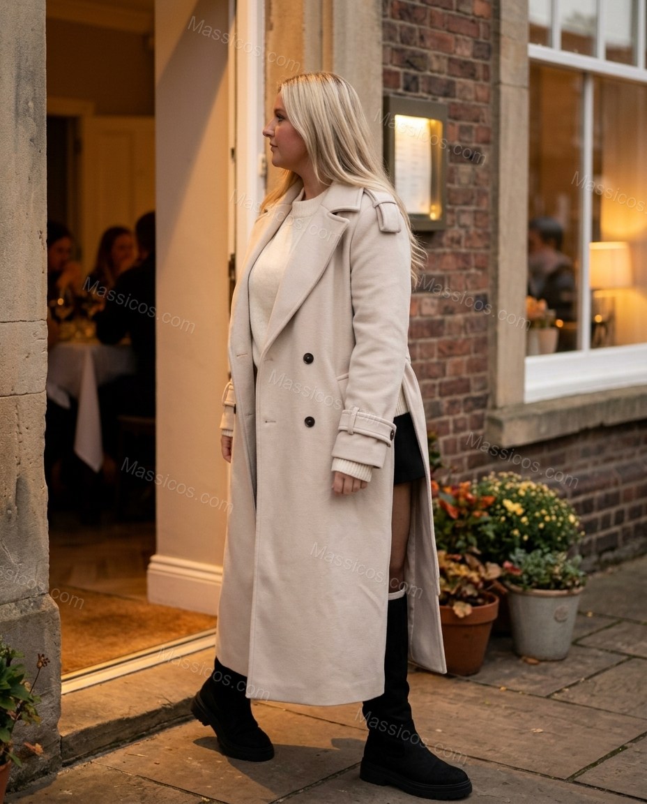 Cream Coat, alternate use-case lifestyle view, by Massicos